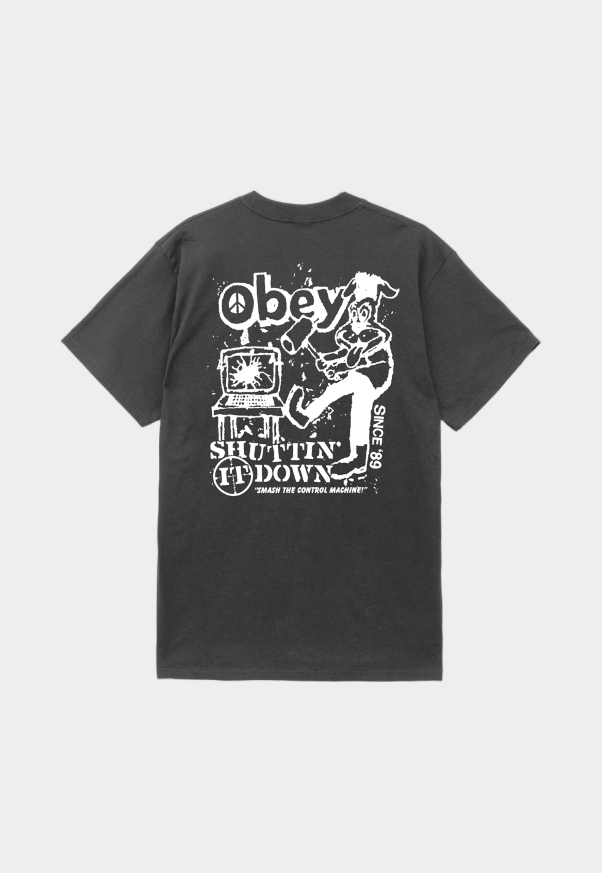 Lavender טי שירט קצרה לגברים Smash OBEY