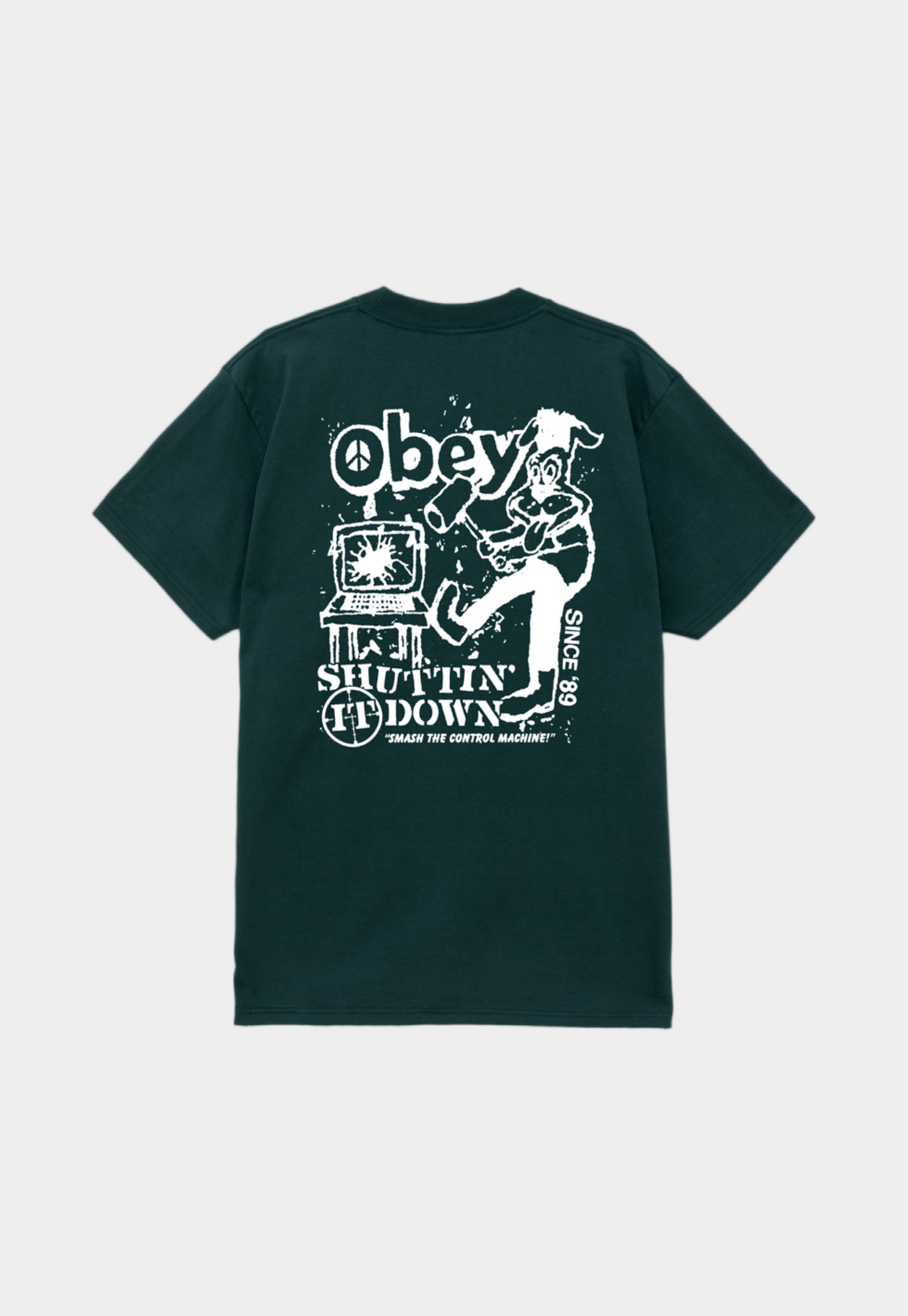 Lavender טי שירט קצרה לגברים Smash OBEY