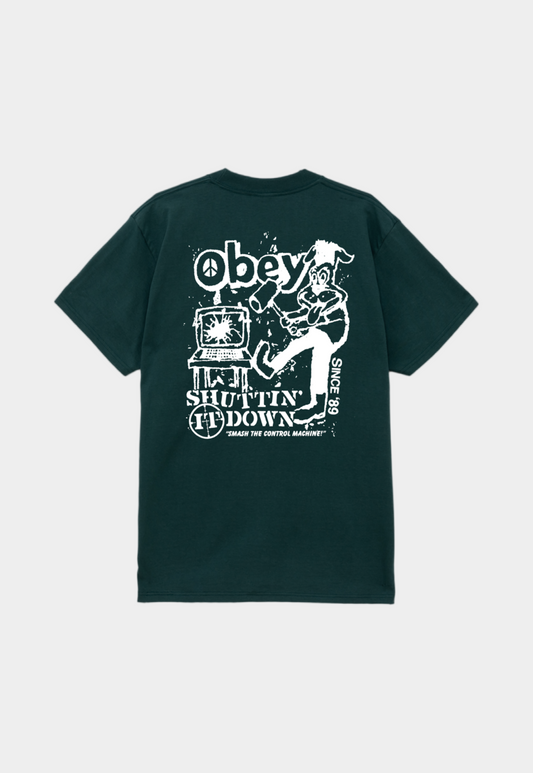 Lavender טי שירט קצרה לגברים Smash OBEY