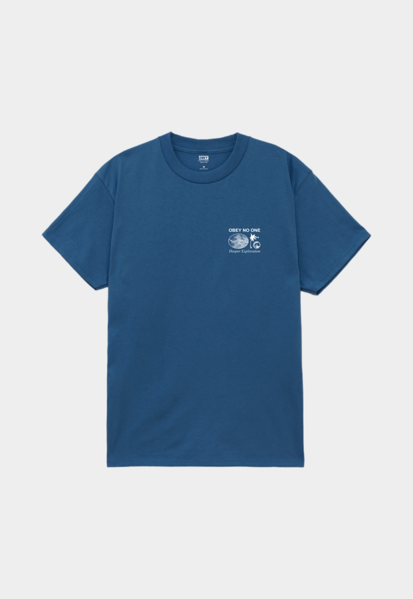 Lavender טי שירט קצרה לגברים Deeper Explration OBEY