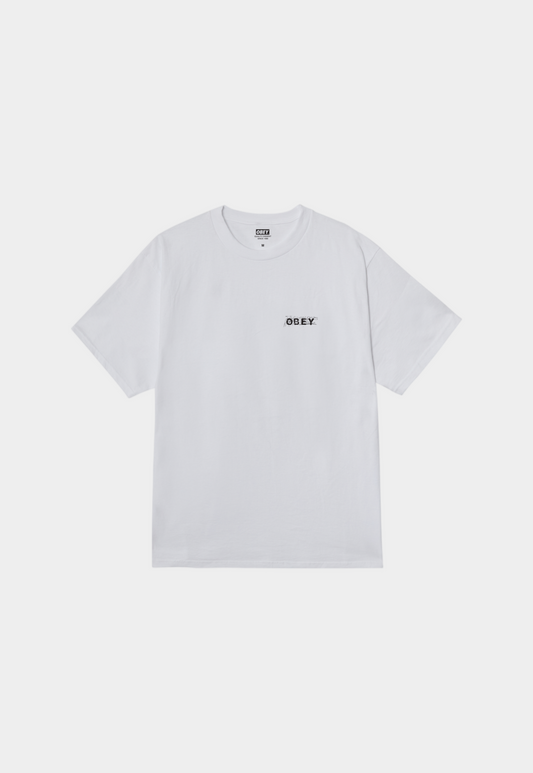 Light Gray טי שירט קצרה לגברים Scribble OBEY