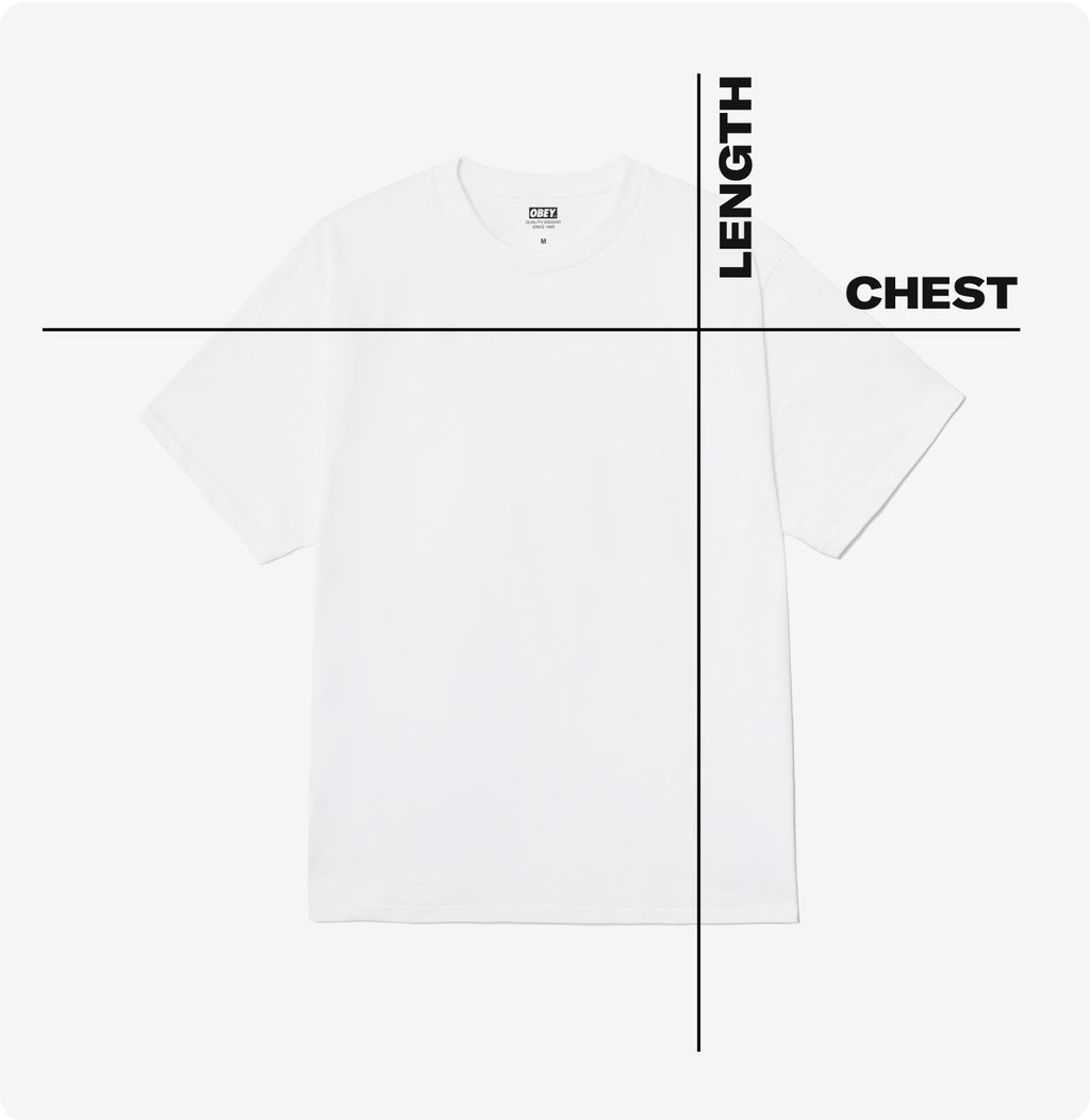 White Smoke טי שירט קצרה לגברים Trademark OBEY