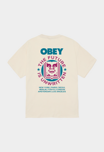 Antique White טי שירט לגברים Future Unwritten OBEY