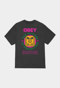 Dark Slate Gray טי שירט לגברים Future Unwritten OBEY