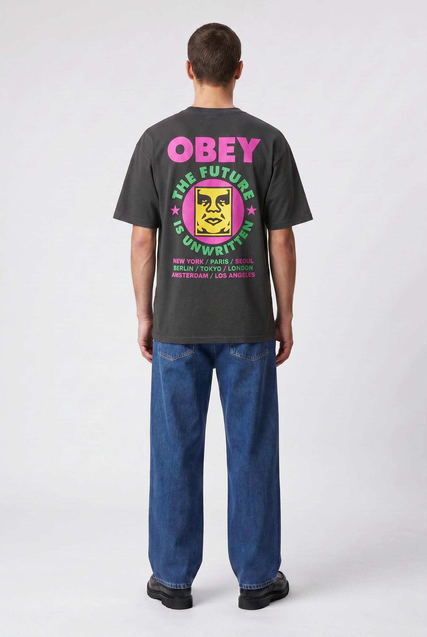 Lavender טי שירט לגברים Future Unwritten OBEY