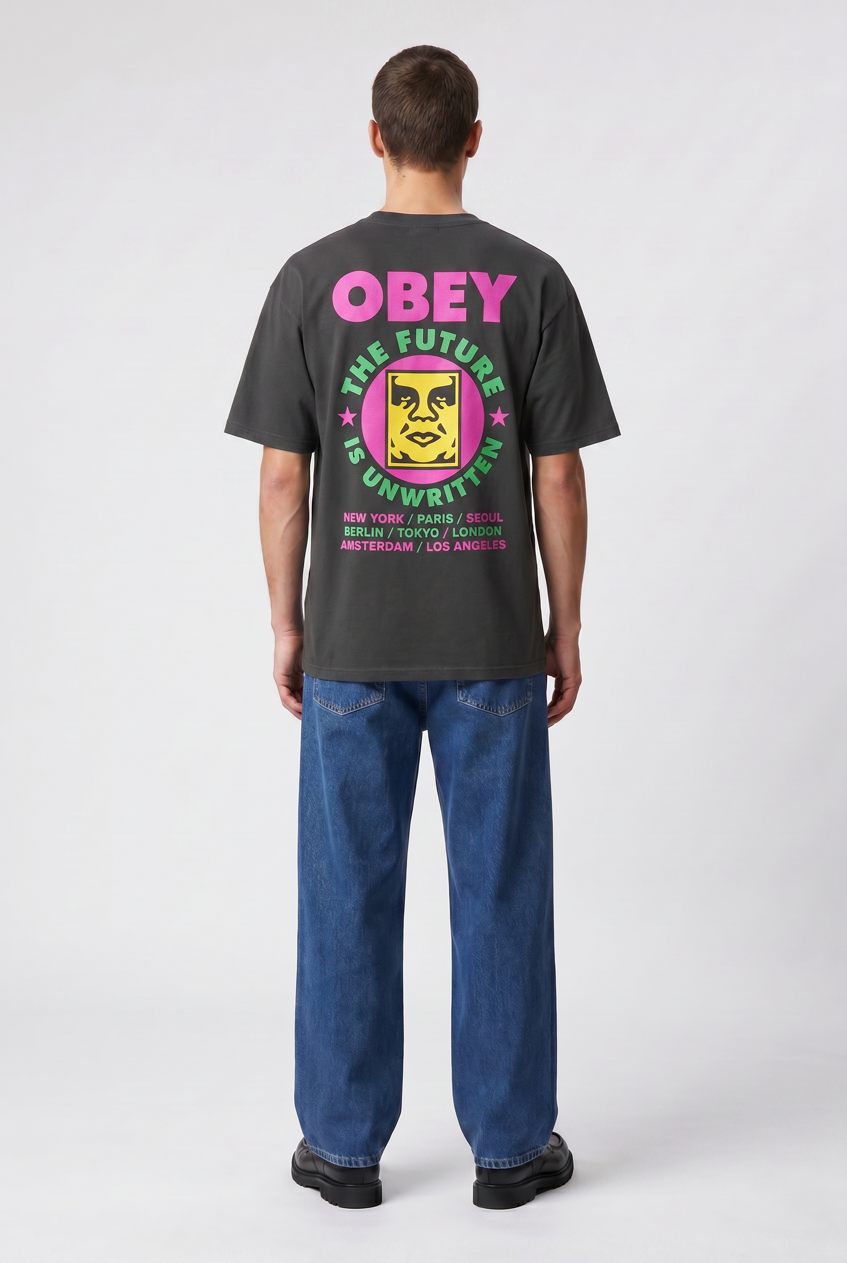Lavender טי שירט לגברים Future Unwritten OBEY