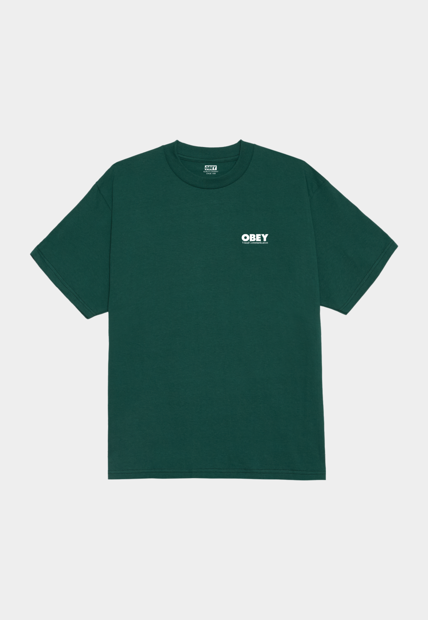 Dark Slate Gray טי שירט קצרה לגברים Obey Global Systems OBEY
