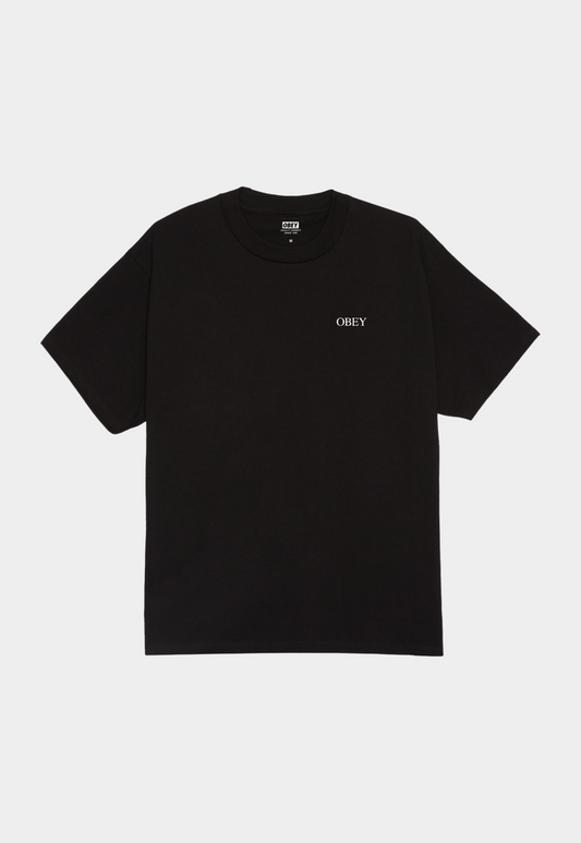 Black טי שירט לגברים Obey Icon Arch OBEY