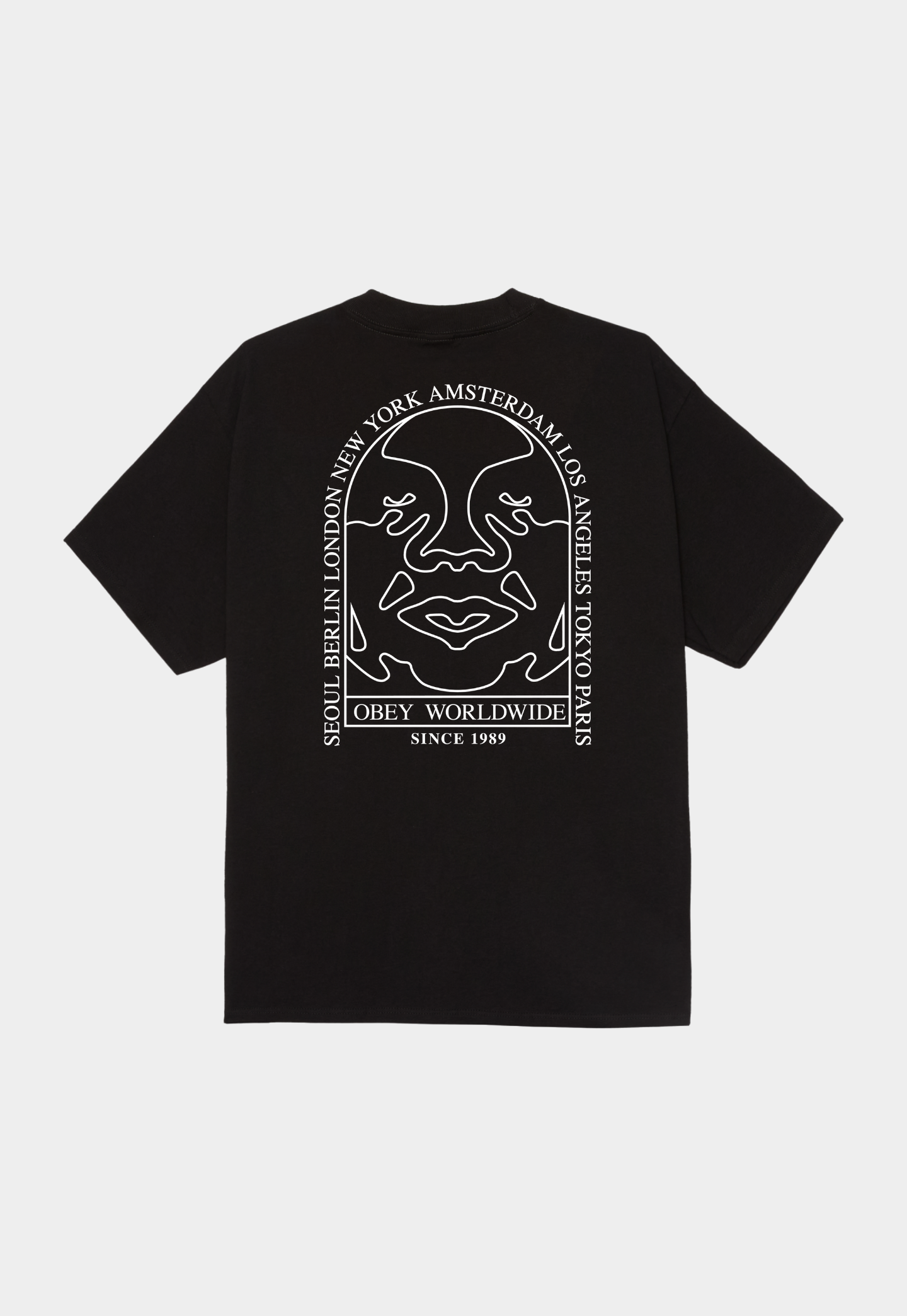 Black טי שירט לגברים Obey Icon Arch OBEY