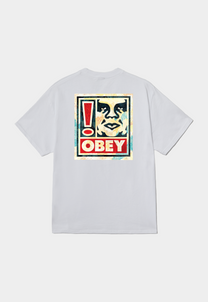 Light Gray טי שירט לגברים Obey Exclamation OBEY
