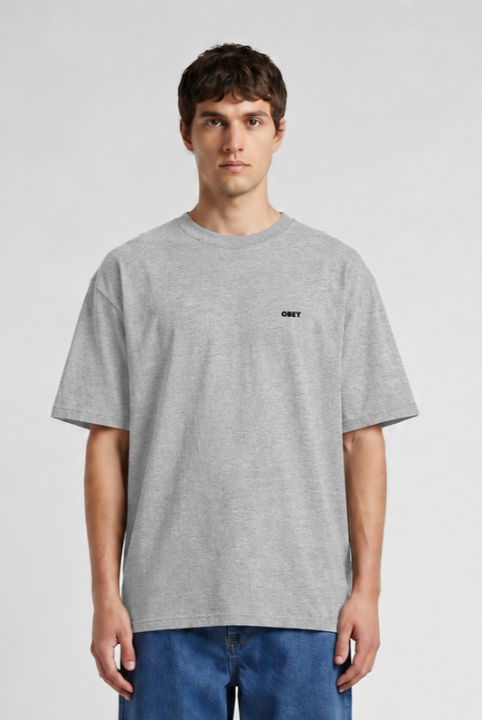 Light Gray טי שירט קצרה לגברים I Will Classic OBEY