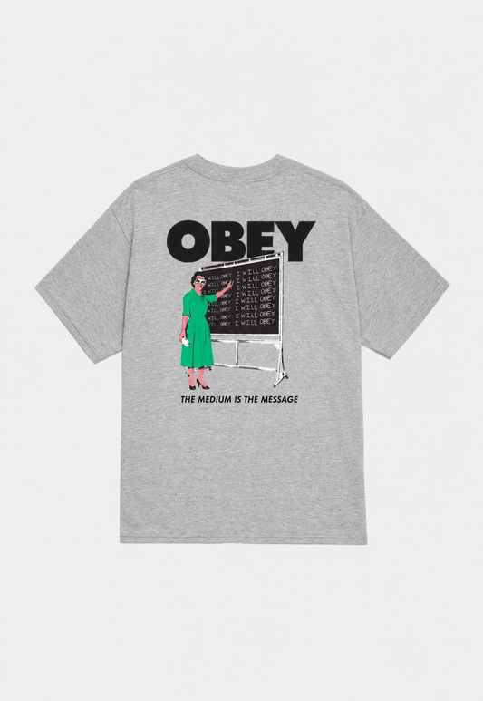 Gray טי שירט קצרה לגברים I Will Classic OBEY