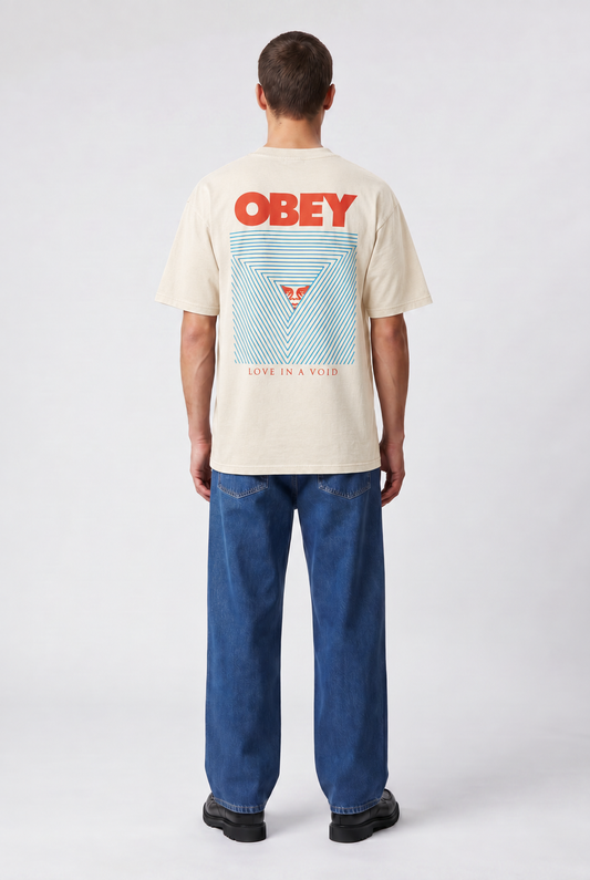 Lavender טי שירט קצרה לגברים Love In A Void OBEY