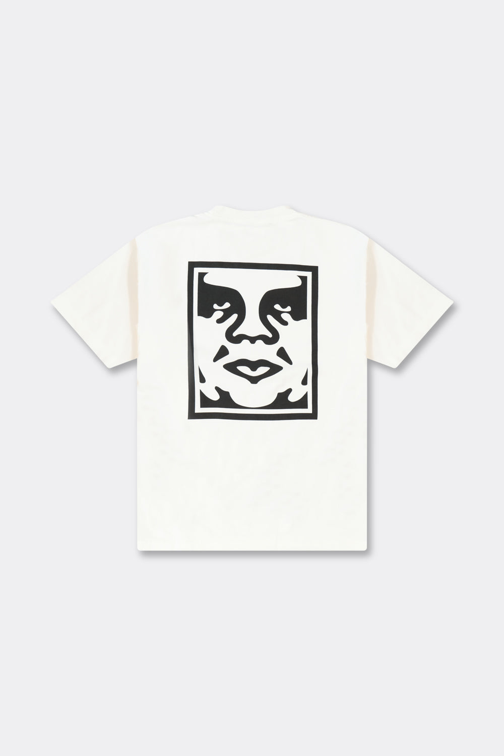 White Smoke טי שירט קצרה לגברים Icon Face OBEY