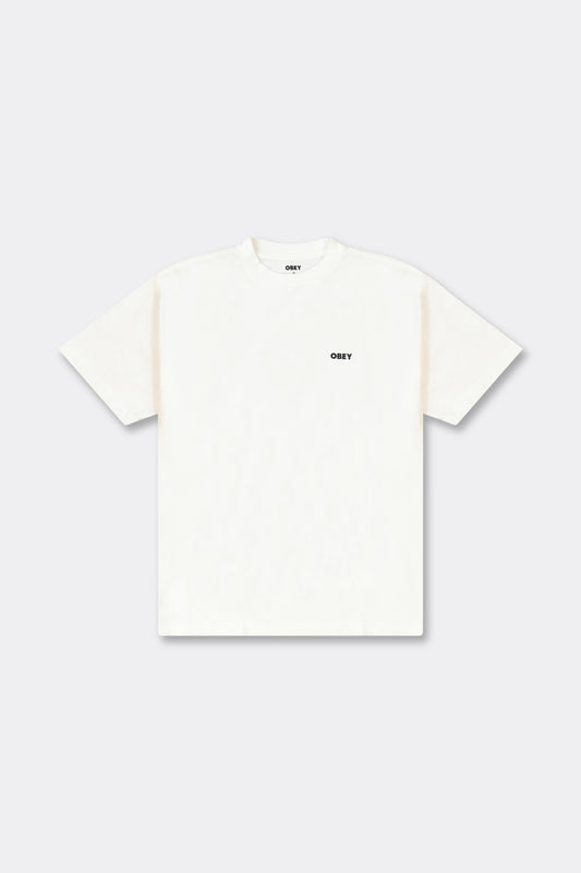 White Smoke טי שירט קצרה לגברים Icon Face OBEY