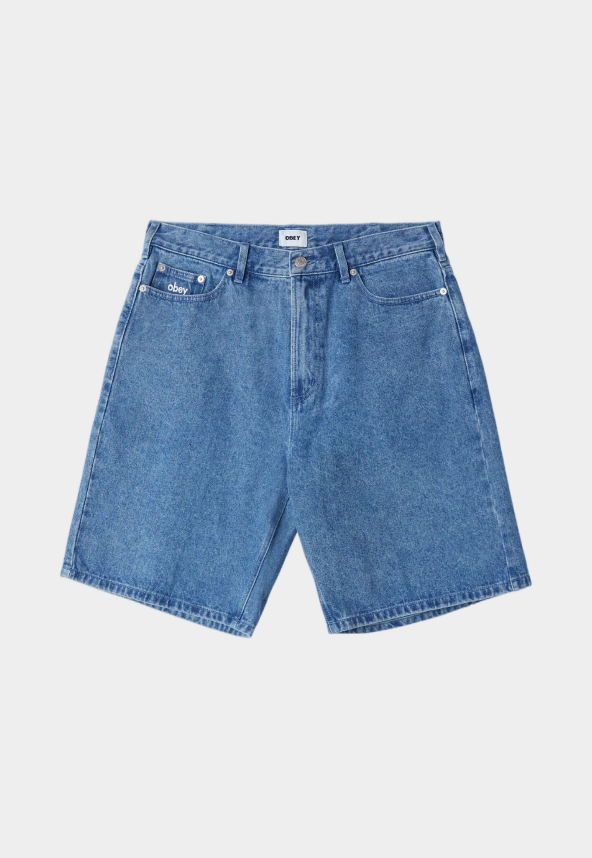 Steel Blue ג'ינס קצר לגברים Bigwig Baggy OBEY