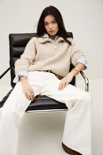 Light Gray JEANS BADOU ג'ינס ארוך BA&SH