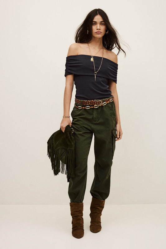 Antique White חולצה קצרה לנשים Top Bene BA&SH