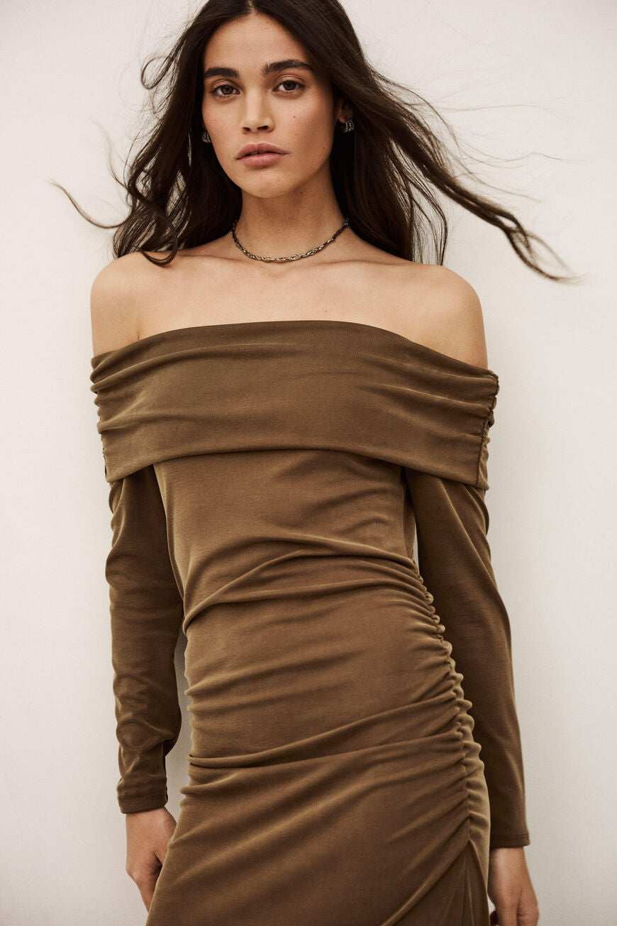 Light Gray שמלת מידי לנשים Bettina BA&SH