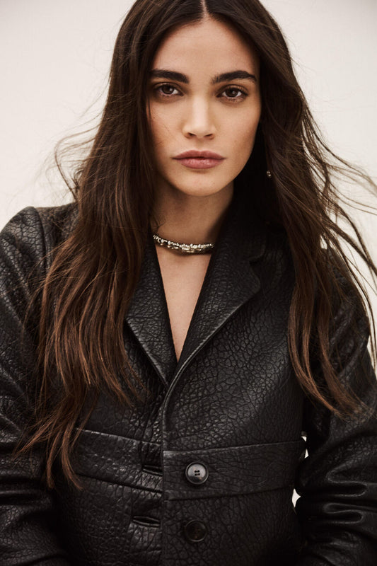 Black ג'קט עור לנשים Borfeo BA&SH