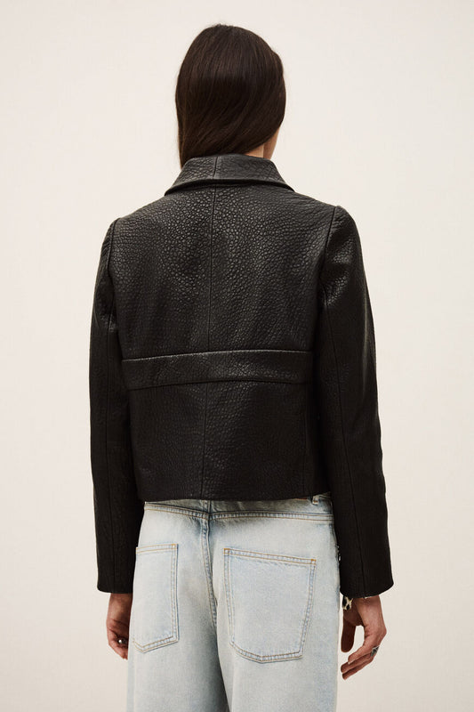 Black ג'קט עור לנשים Borfeo BA&SH