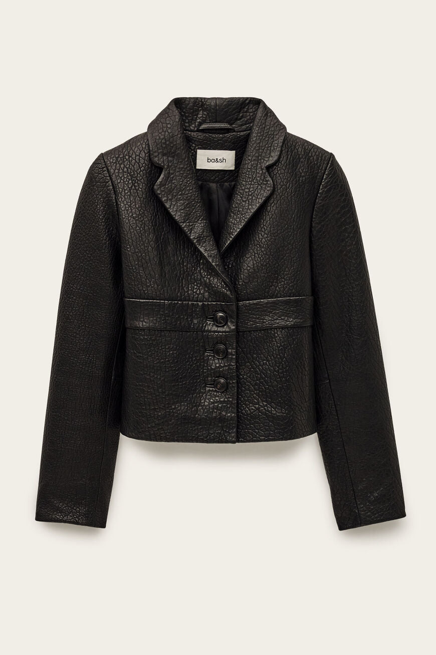 Black ג'קט עור לנשים Borfeo BA&SH