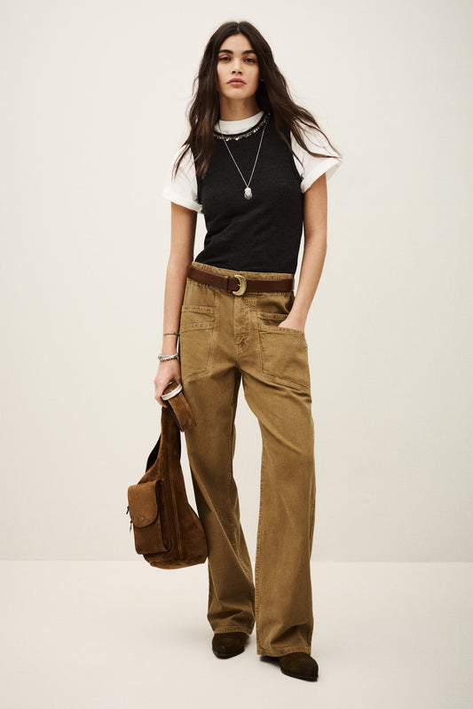 Antique White מכנסיים ארוכים לנשים  Fima BA&SH