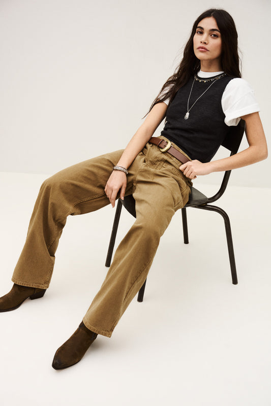 Antique White מכנסיים ארוכים לנשים  Fima BA&SH