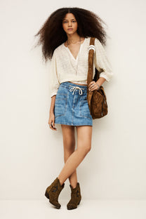 Antique White SKIRT MARTINA חצאית מיני BA&SH