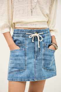 Light Gray SKIRT MARTINA חצאית מיני BA&SH