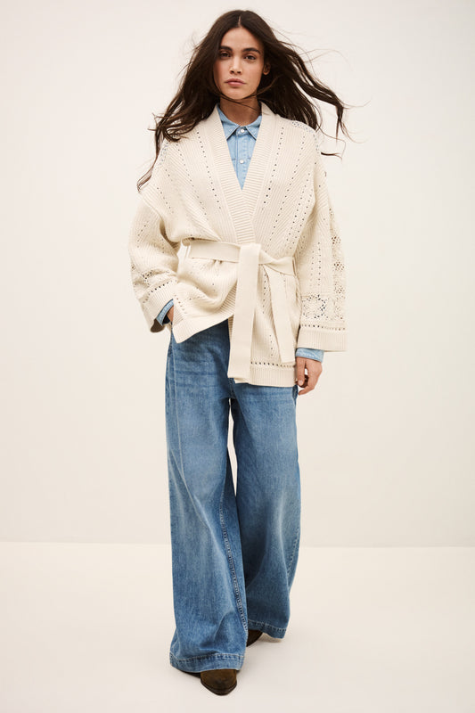 Antique White קרדיגן לנשים Perine BA&SH