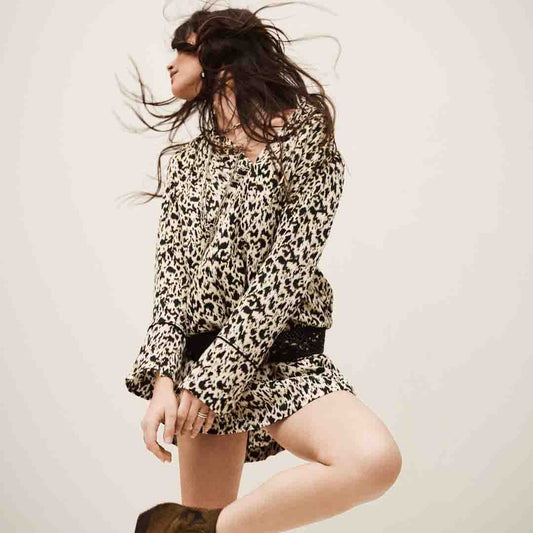 Antique White שמלת מיני לנשים Perla BA&SH