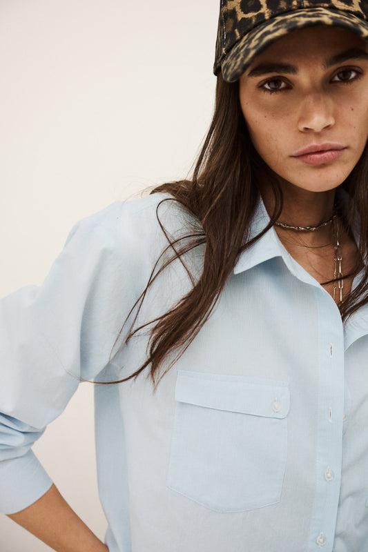 Lavender חולצה מכופתרת ארוכה לנשים Porzia BA&SH