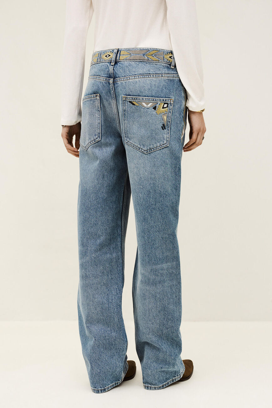 Antique White JEANS RIZIE ג'ינס ארוך BA&SH