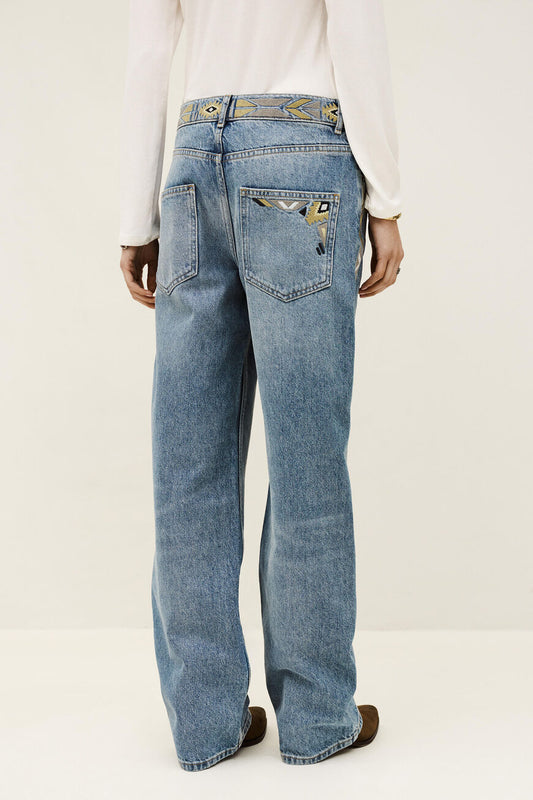 Antique White JEANS RIZIE ג'ינס ארוך BA&SH