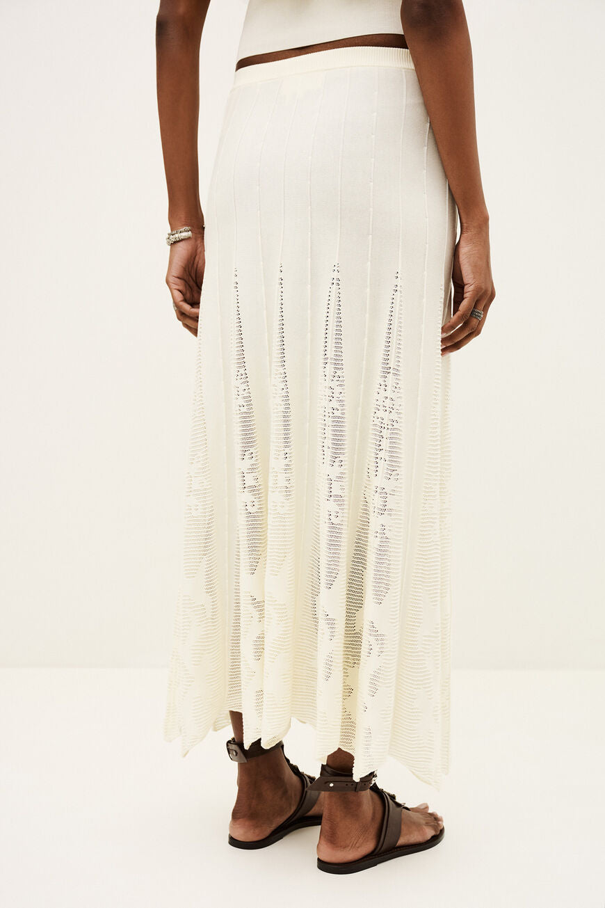 Antique White SKIRT SERTA חצאית מקסי BA&SH