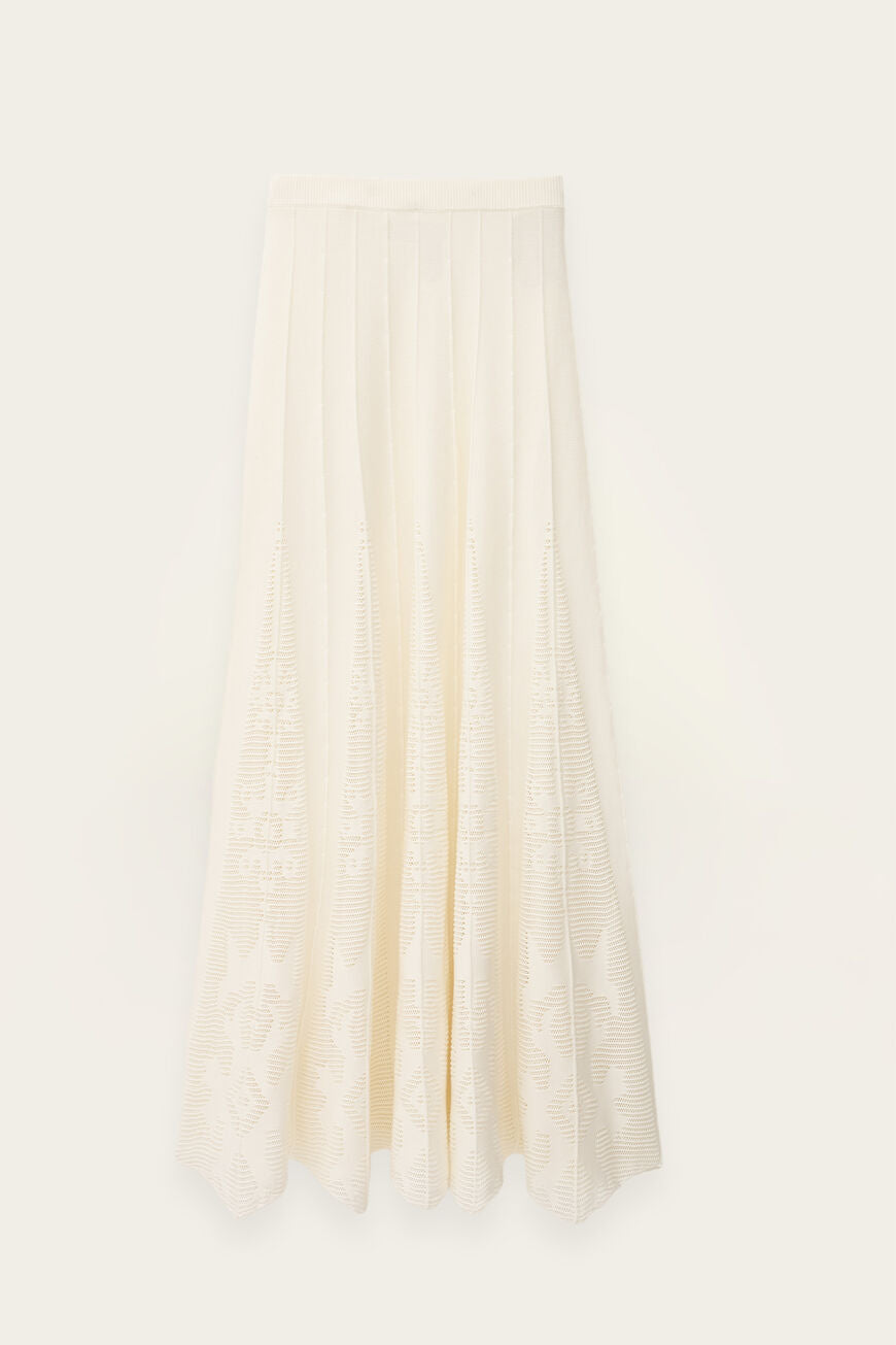 Antique White SKIRT SERTA חצאית מקסי BA&SH