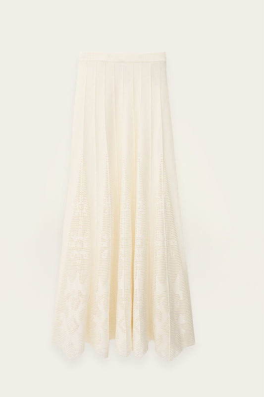 Antique White SKIRT SERTA חצאית מקסי BA&SH