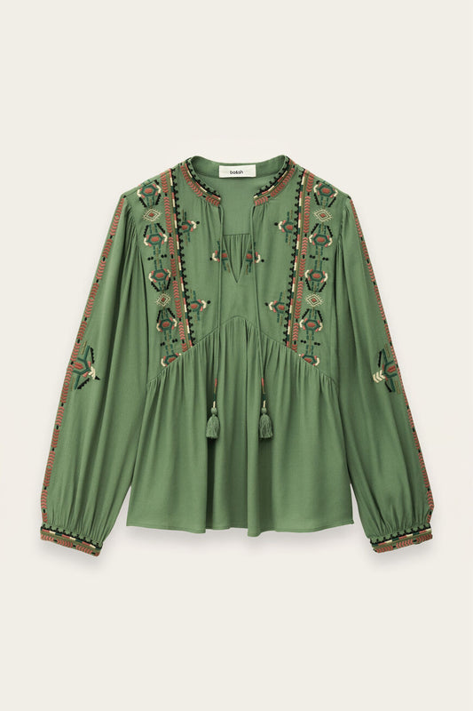Dim Gray BLOUSE TILT חולצה ארוכה BA&SH