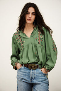 Lavender BLOUSE TILT חולצה ארוכה BA&SH