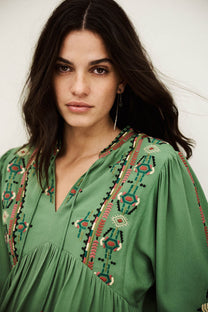 Antique White BLOUSE TILT חולצה ארוכה BA&SH
