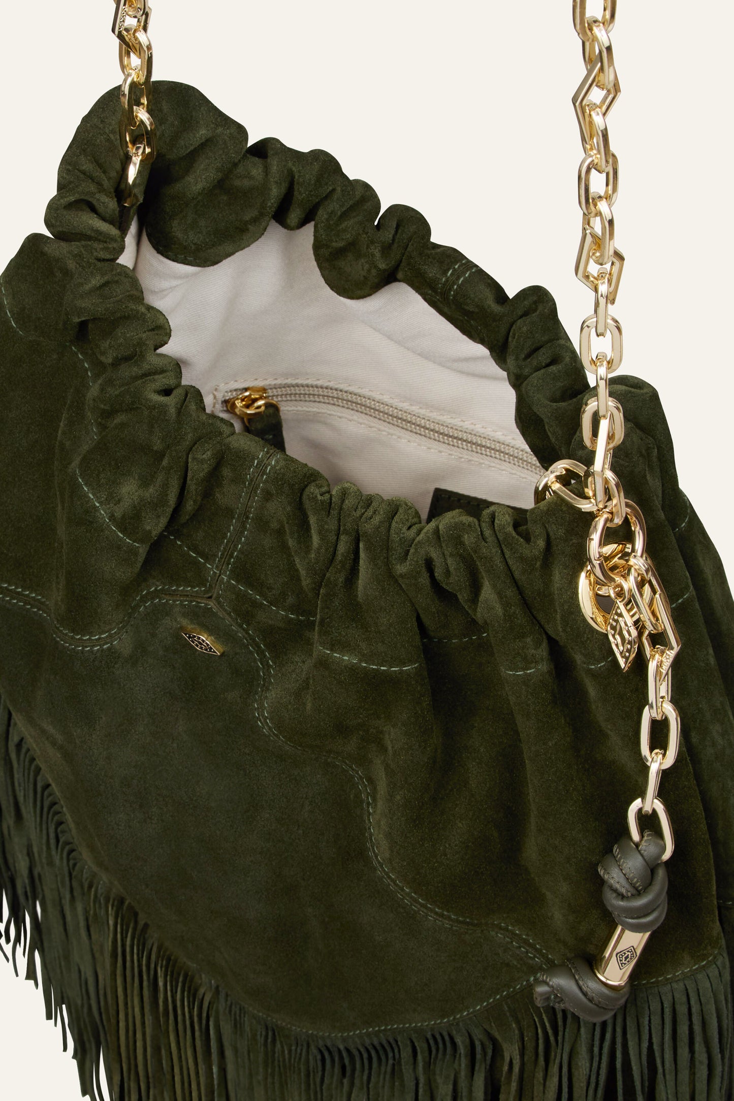 Black תיק צד לנשים June Tote Fringes BA&SH