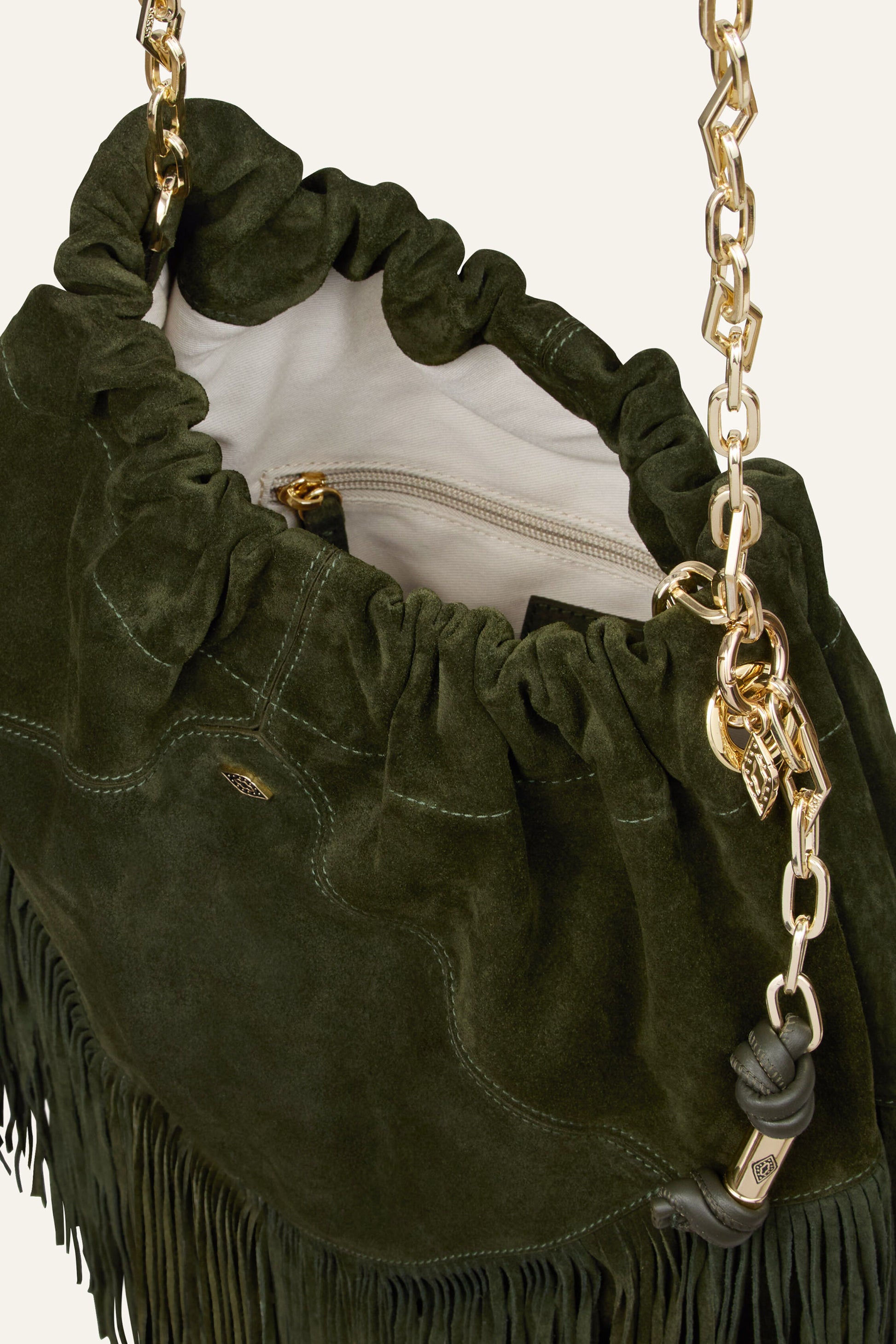 Black תיק צד לנשים June Tote Fringes BA&SH