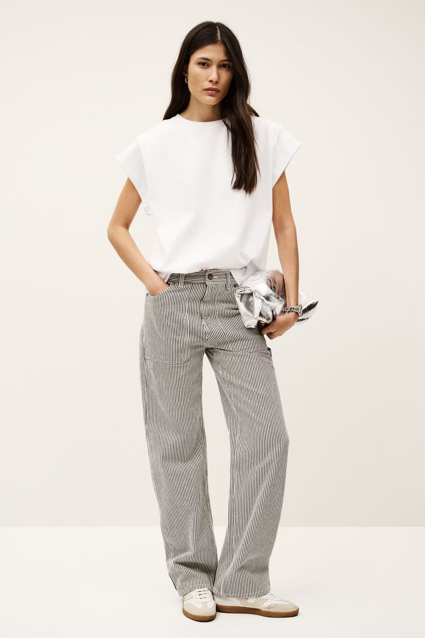 Beige טי שירט קצרה לנשים Pio BA&SH