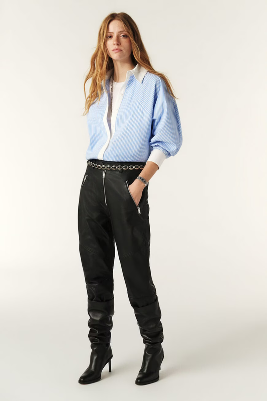 Beige חולצה מכופתרת ארוכה לנשים Hanae BA&SH