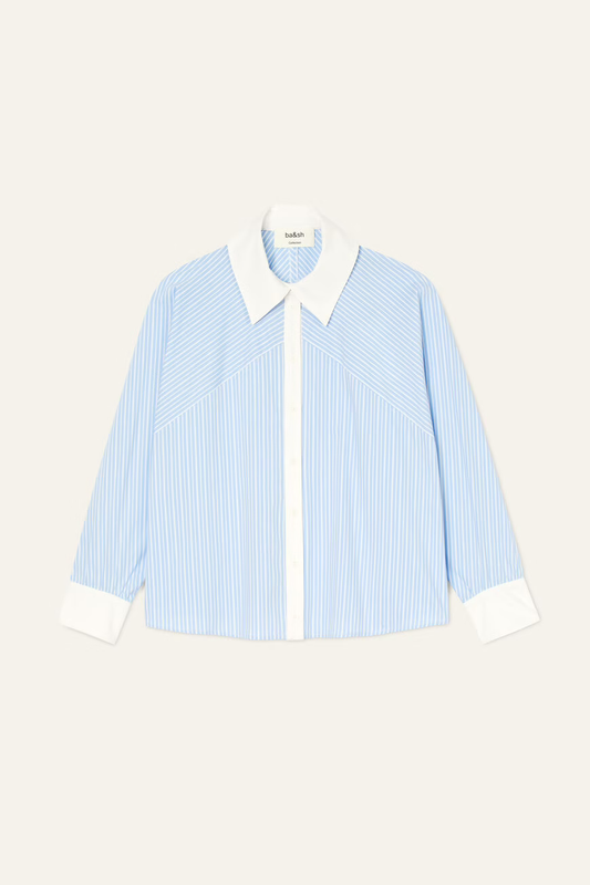 White Smoke חולצה מכופתרת ארוכה לנשים Hanae BA&SH