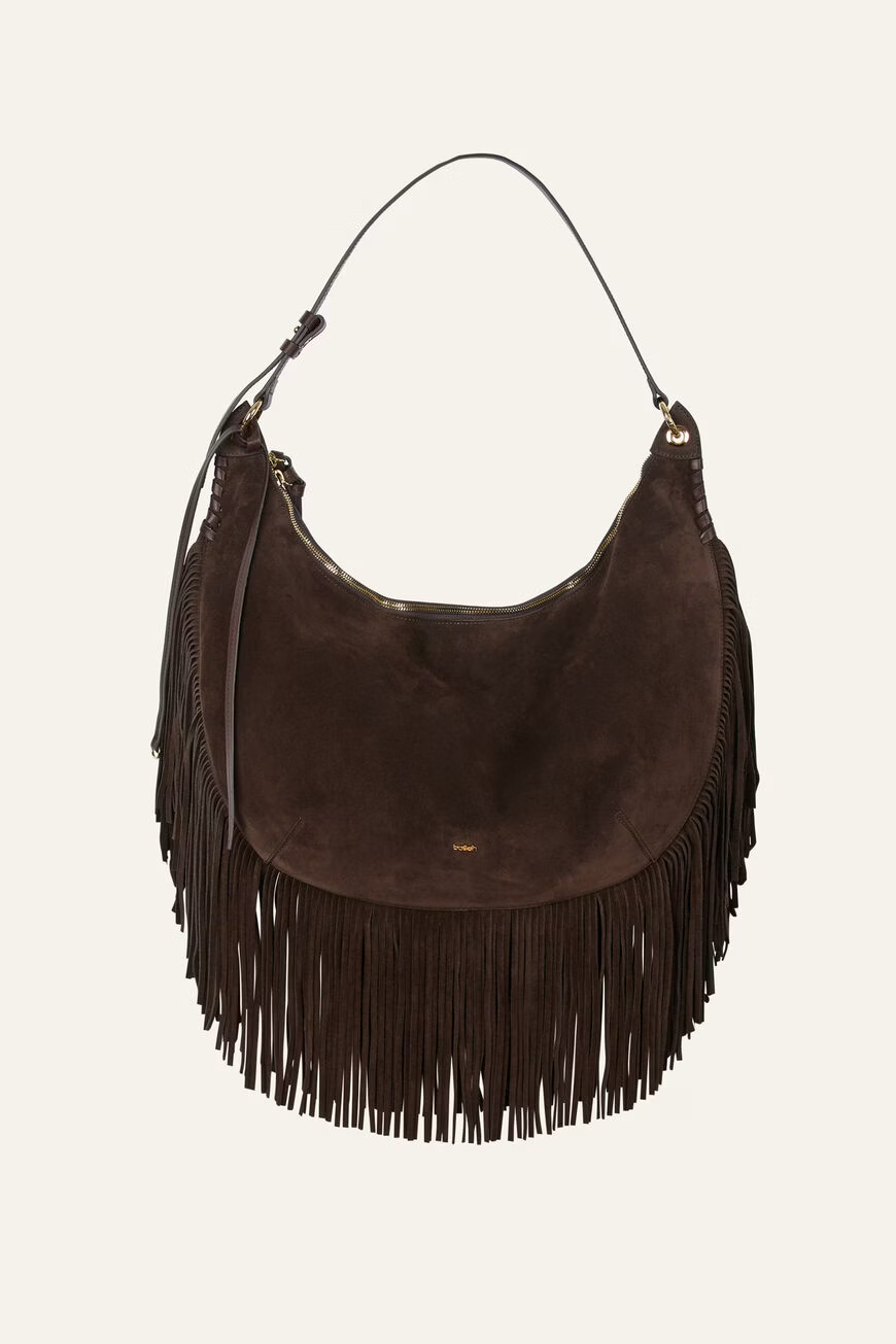 White Smoke תיק צד לנשים Fringes BA&SH