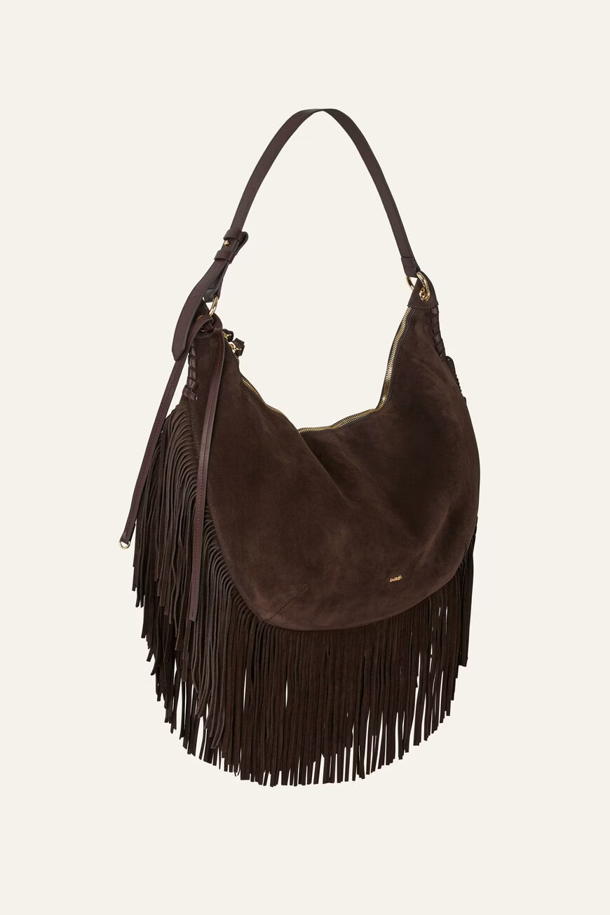 Dark Slate Gray תיק צד לנשים Fringes BA&SH