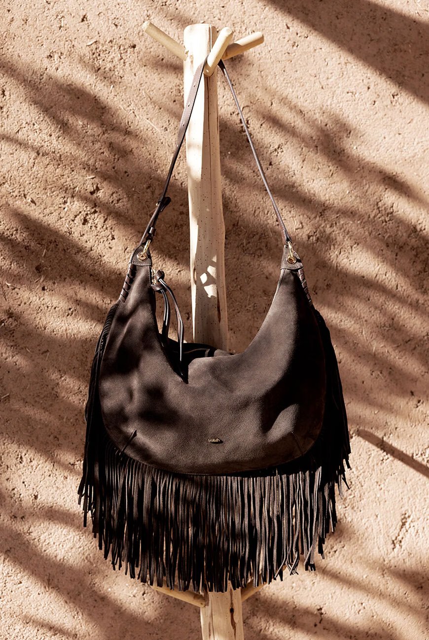 Dim Gray תיק צד לנשים Fringes BA&SH