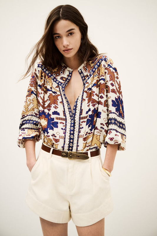 Antique White מכנסיים קצרים לנשים Roma BA&SH